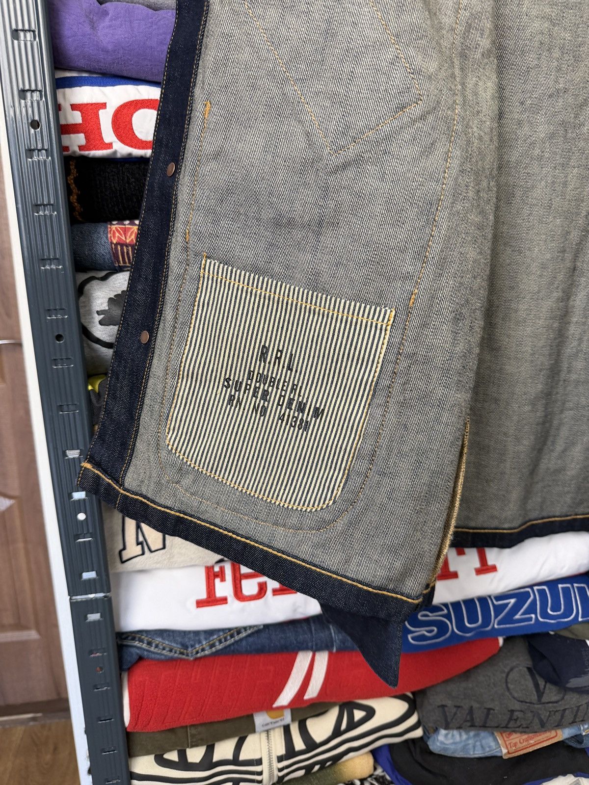 RRL Ralph Lauren RRL Double RL Denim Washed Truck Jacket Size US M / EU 48-50 / 2 - 11 Thumbnail