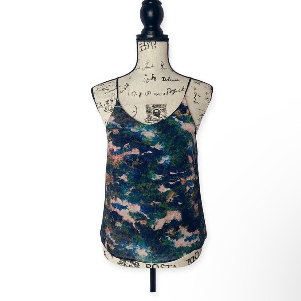 H&M H&M Women’s Racerback Tank Top Size 2 – Abstract Galaxy Prin Size XS / US 0-2 / IT 36-38 - 1 Thumbnail