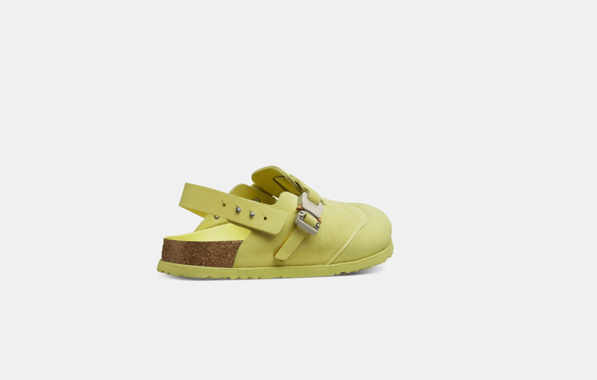 o1w1db10224 Dior By Birkenstock Tokio Mule in Pastel Yellow