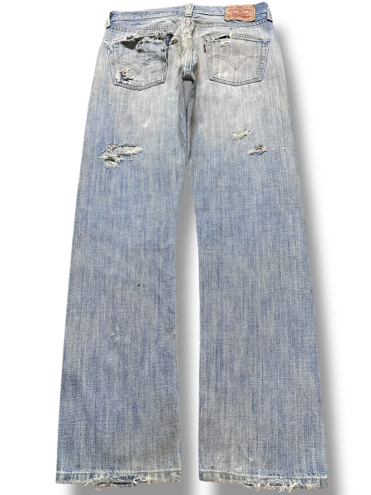 Levi's Vintage Clothing Vintage Levi’s 501 Faded Ripped Grunge Distressed Denim Size US 31 - 6 Thumbnail