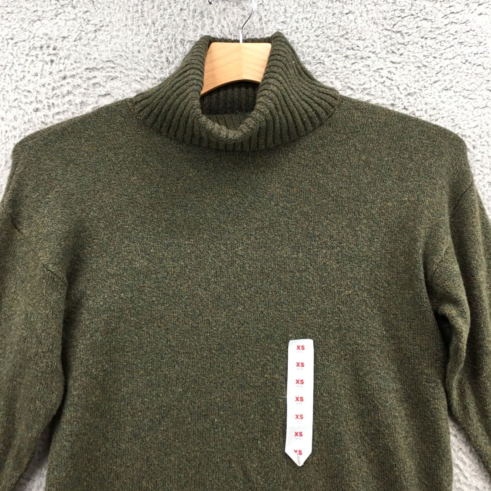 Old Navy Old Navy Turtle Neck Sweater Womens XS Green Cotton Blend Long Sleeve NEW Size XS / US 0-2 / IT 36-38 - 3 Thumbnail