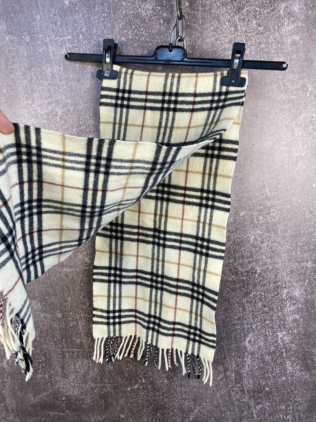 Burberry × Designer Burberry Scarf Women's Plaid Size ONE SIZE - 5 Thumbnail