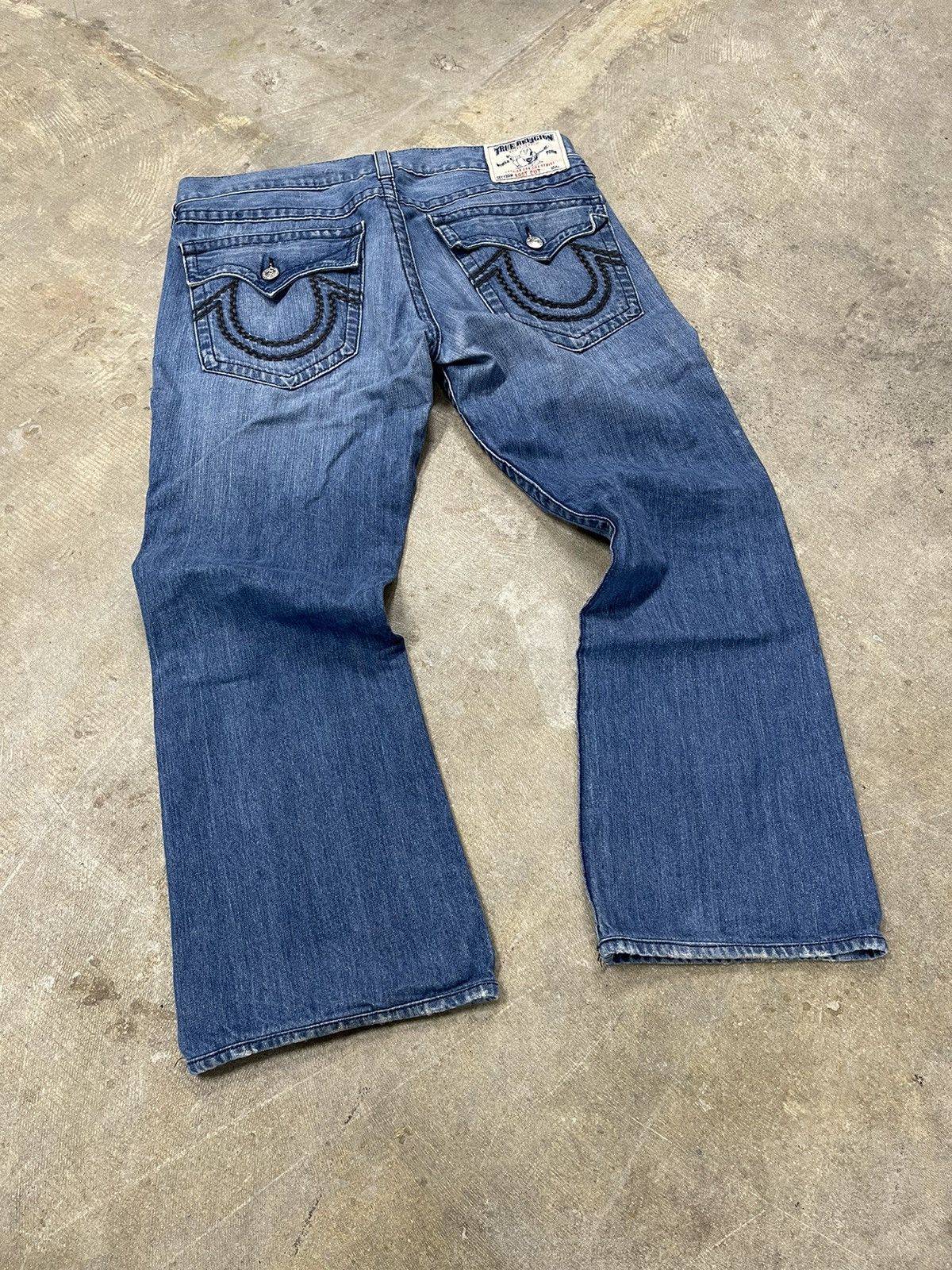 True Religion × Vintage Vintage Y2K True Religion Flared Light Wash Denim Size US 38 / EU 54 - 2 Thumbnail