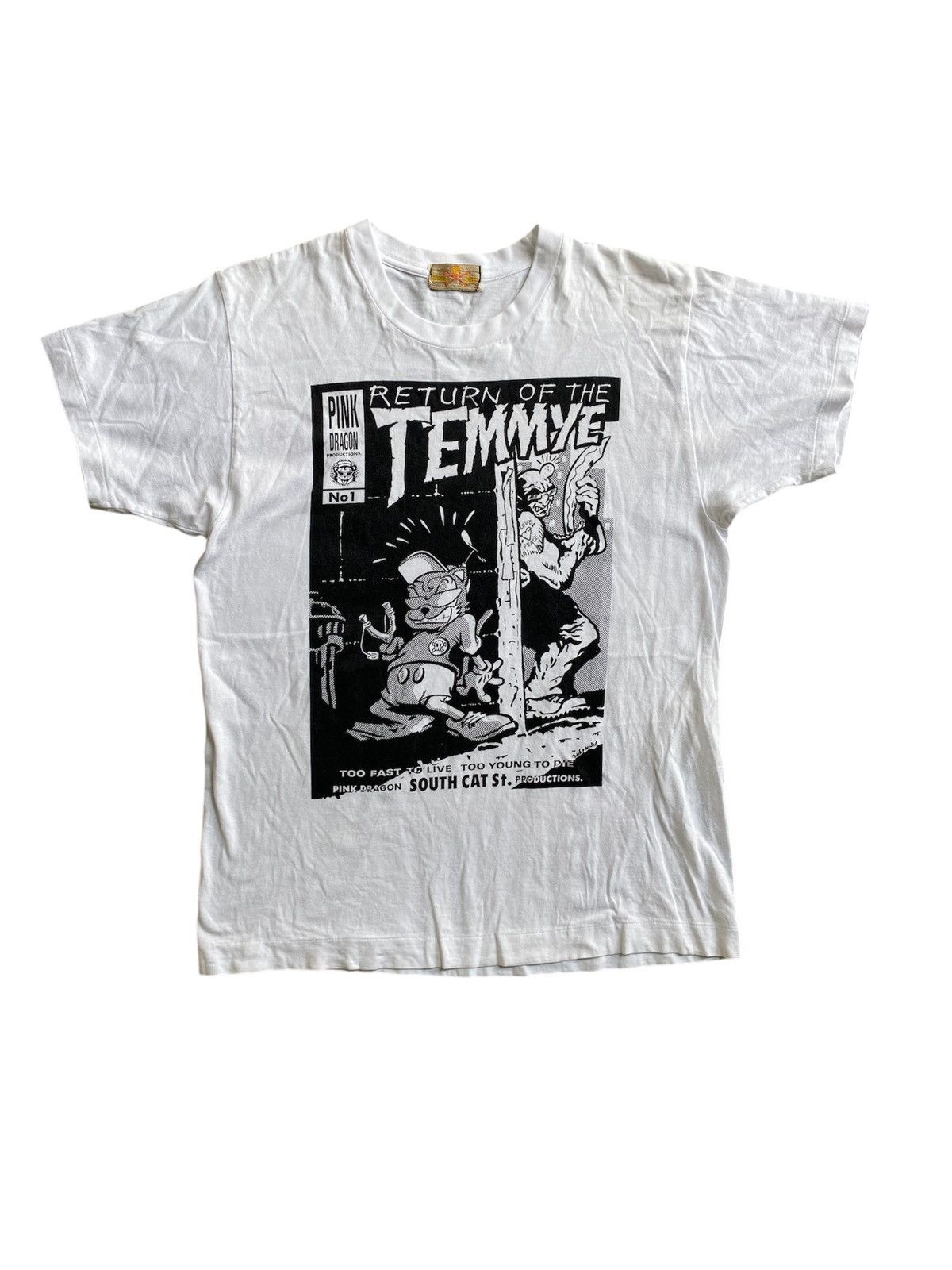 20471120 × Hiroshi Fujiwara × Japanese Brand 0G 1980s Cream Soda Pink Dragon 1st comic print tee Size US M / EU 48-50 / 2 - 1 Thumbnail