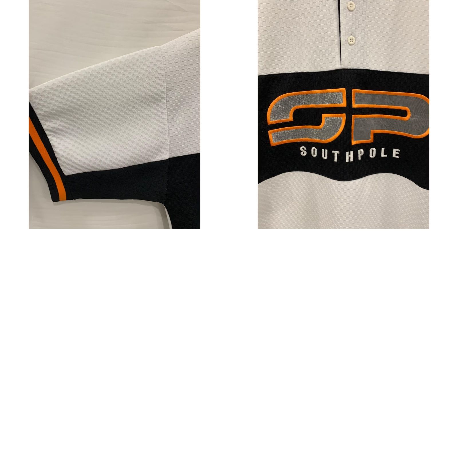 Southpole VINTAGE Southpole Polo Shirt Men’s XL Black White Orange Sporting Gear Y2K Size US XL / EU 56 / 4 - 8 Thumbnail
