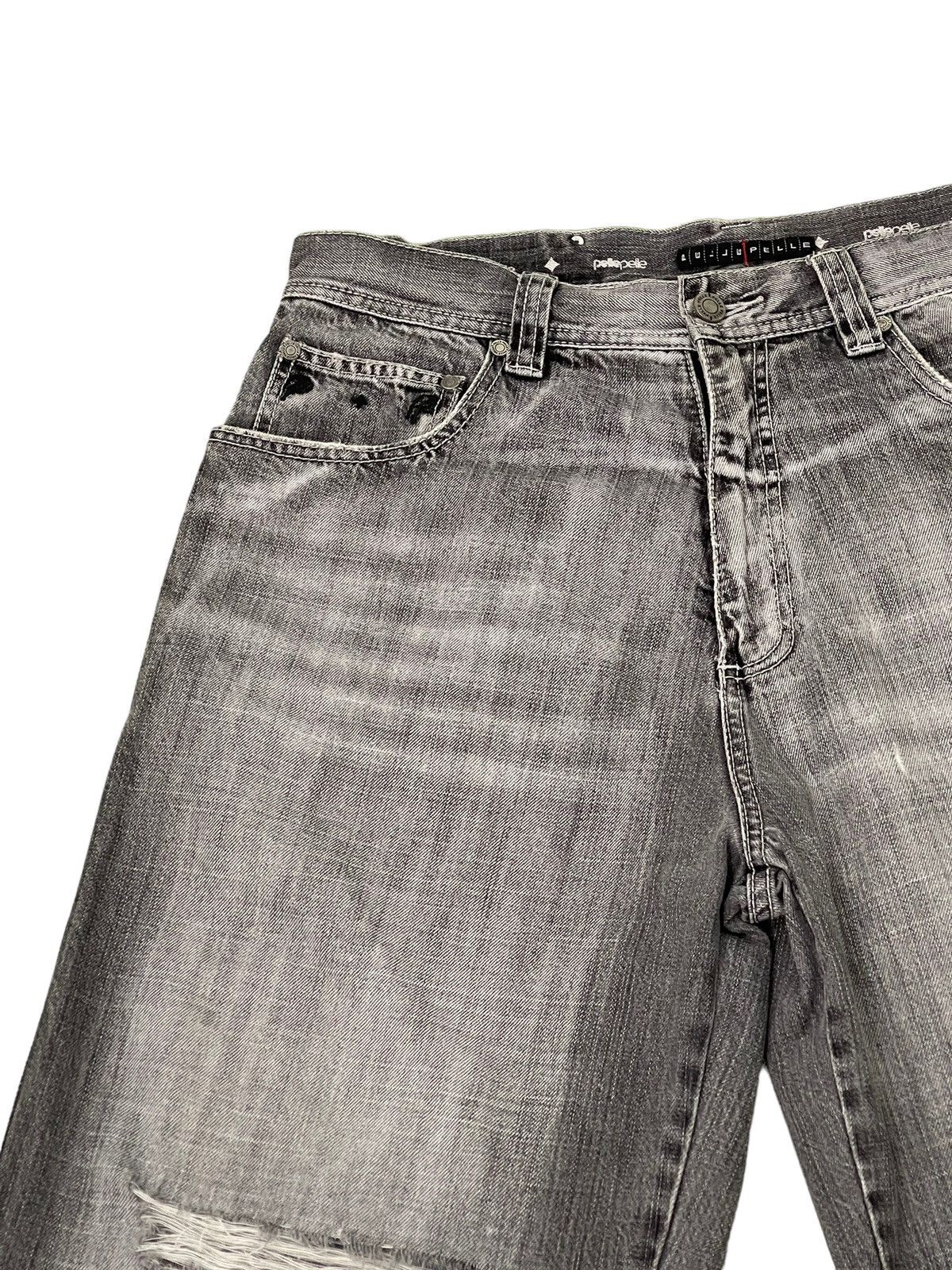 Pelle Pelle Wide Baggy Jeans Pelle Pelle Marc Buchanan Distress 7🟦6 Size US 34 / EU 50 - 9 Thumbnail