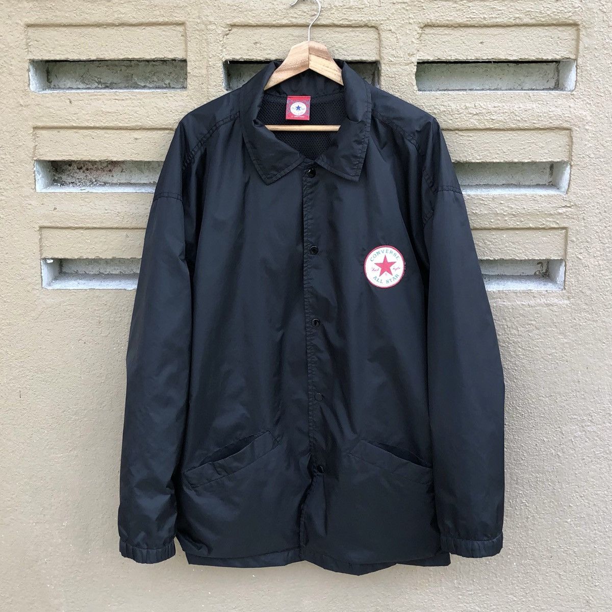 Converse Vintage Converse All Star Nylon Coach Jacket Size US XL / EU 56 / 4 - 4 Thumbnail