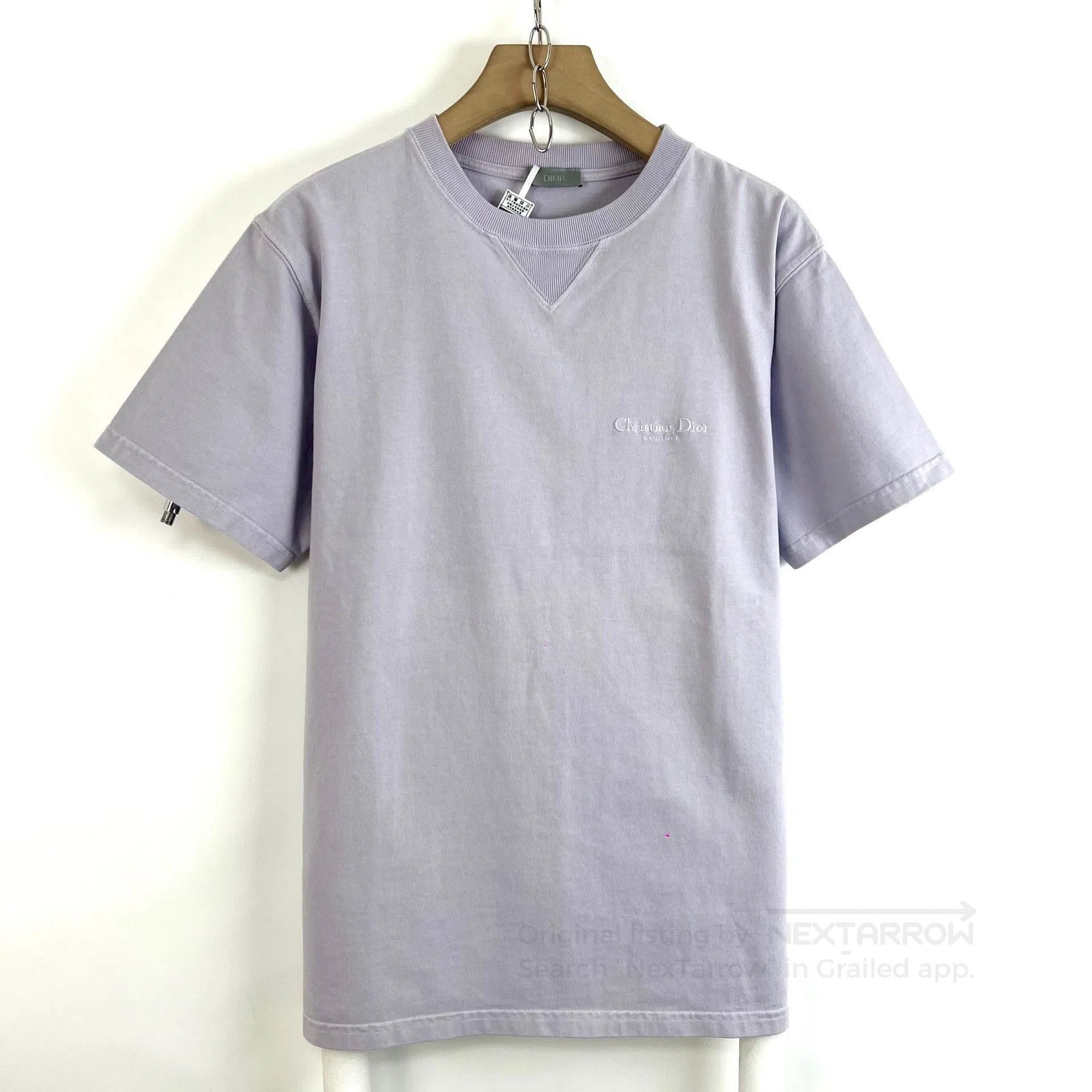 Dior Dior Lavender Embroidered Logo T-shirt. Size S / US 4 / IT 40 - 1 Thumbnail