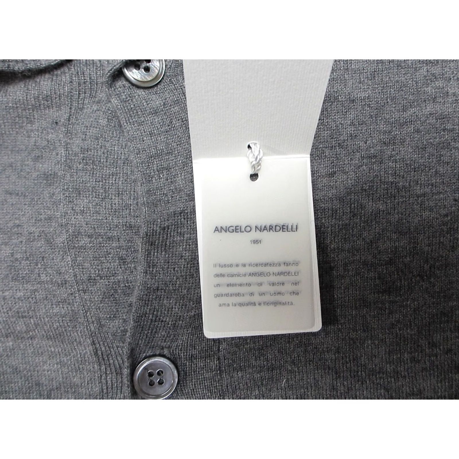 Angelo Nardelli Angelo Nardelli Cardigan Sweater Mens 56 Gray Wool Silk Blend Button Front Mock Neck Knit Casual Cardigan Size US XL / EU 56 / 4 - 4 Thumbnail
