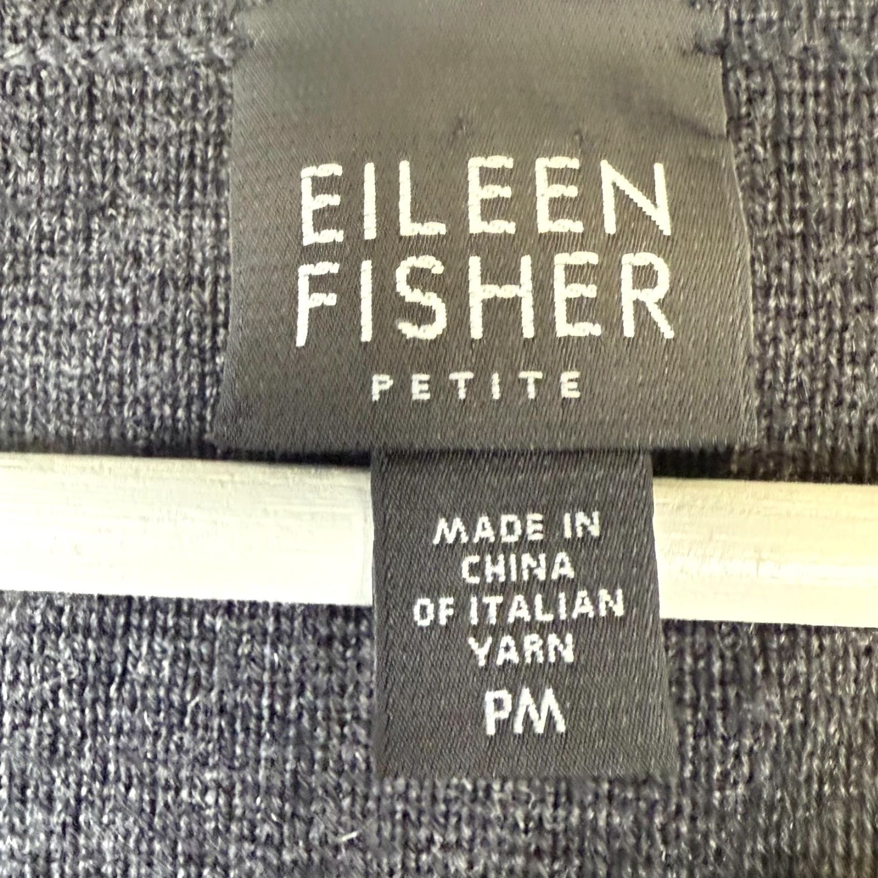 Eileen Fisher VINTAGE Eileen Fisher Pea Coat Jacket Wool Black M Womens Petite Italian Yarn Merino Wool Peacoat Jacket Size M / US 6-8 / IT 42-44 - 2 Thumbnail