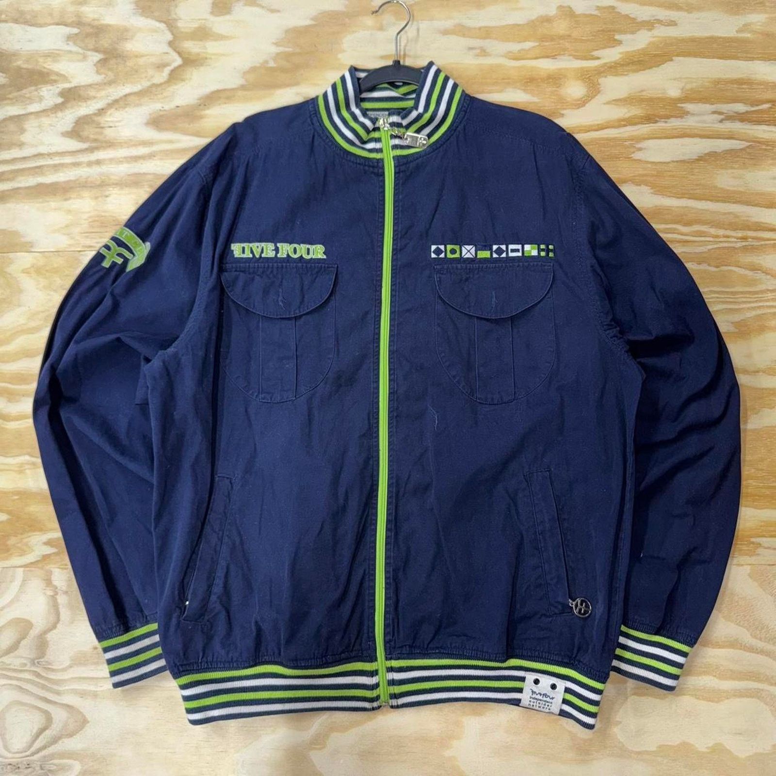 Nautica Vintage y2k five four 2000 nautica embroidered zip up jacket Size US XXL / EU 58 / 5 - 2 Thumbnail