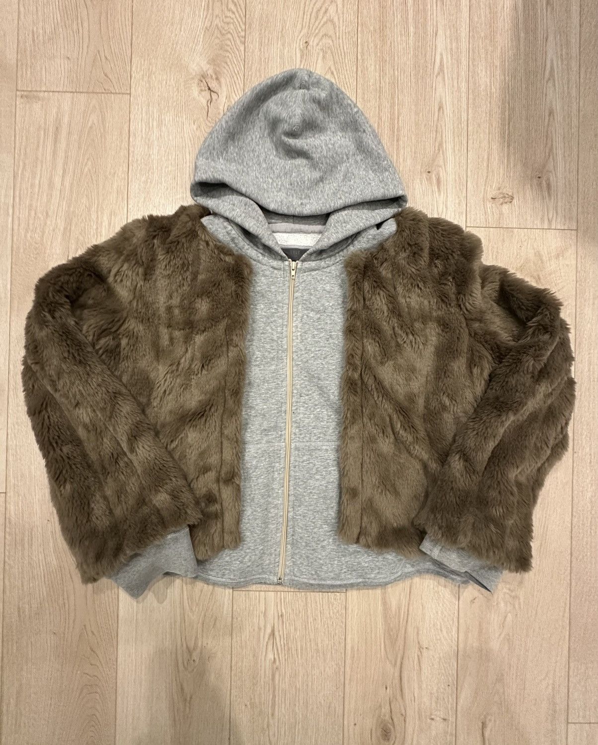 LIKE Dries Van Noten CUSTOM FUR HOODIE JACKET!