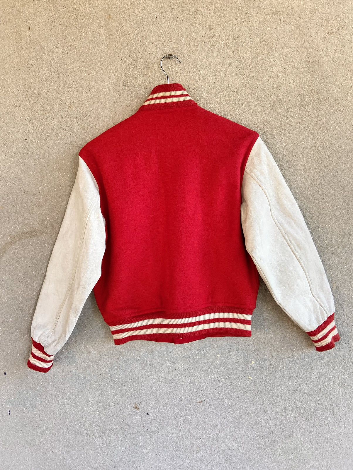 Japanese Brand Vintage VANSPORTS Varsity leather jacket Size US M / EU 48-50 / 2 - 2 Thumbnail