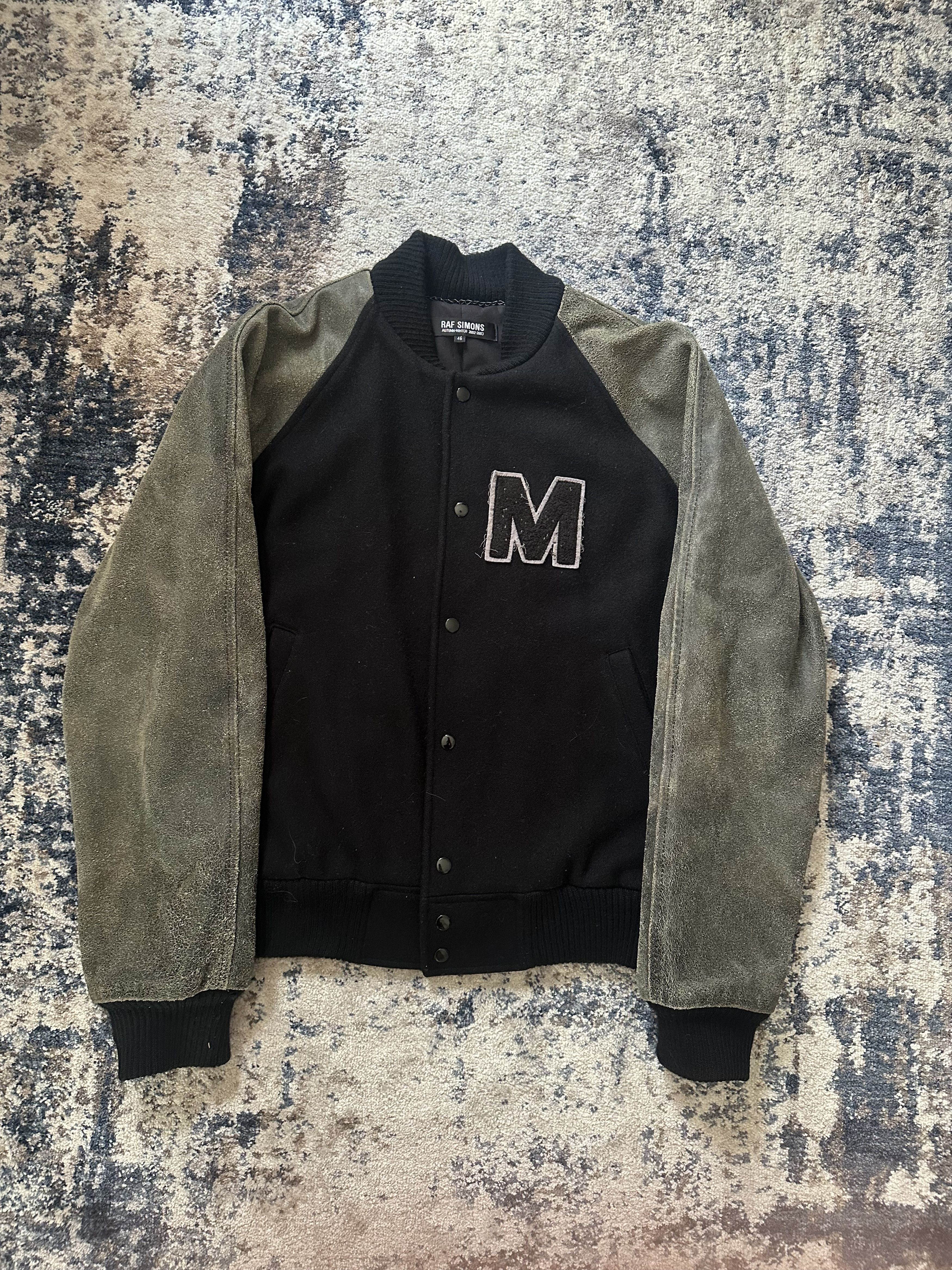 Raf Simons Raf Simons 04 Virginia Creeper Varsity Leather Jacket Size US S / EU 44-46 / 1 - 1 Thumbnail