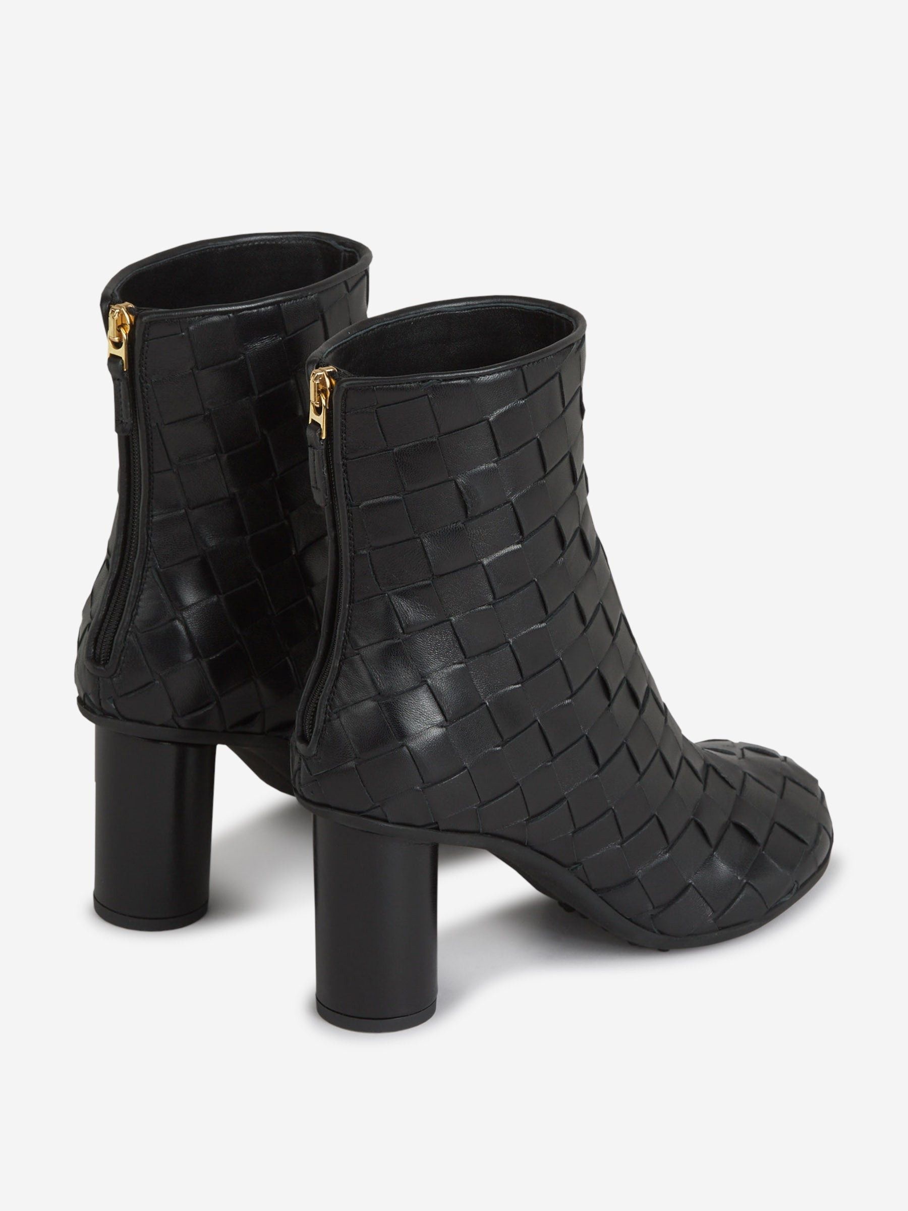 Bottega Veneta o1s22i1n0425 Leather Ankle Boots in Black Size US 6 / IT 36 - 3 Thumbnail