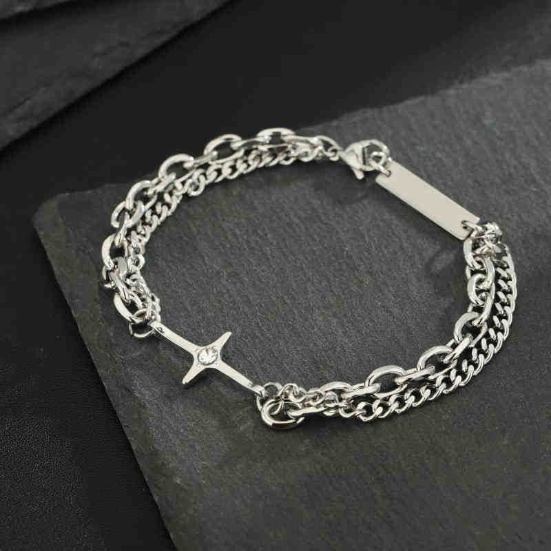 Jewelry Punk Bracelet Y2K Punk Chain Gotch Bracelets Chains Size ONE SIZE - 6 Thumbnail
