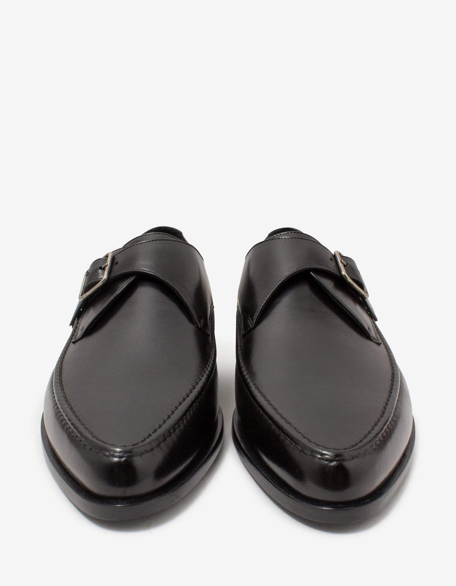 Saint Laurent Paris o1s1wg110825 632491 Marceau Monk Strap Leather Shoes Black Size US 8 / EU 41 - 3 Thumbnail