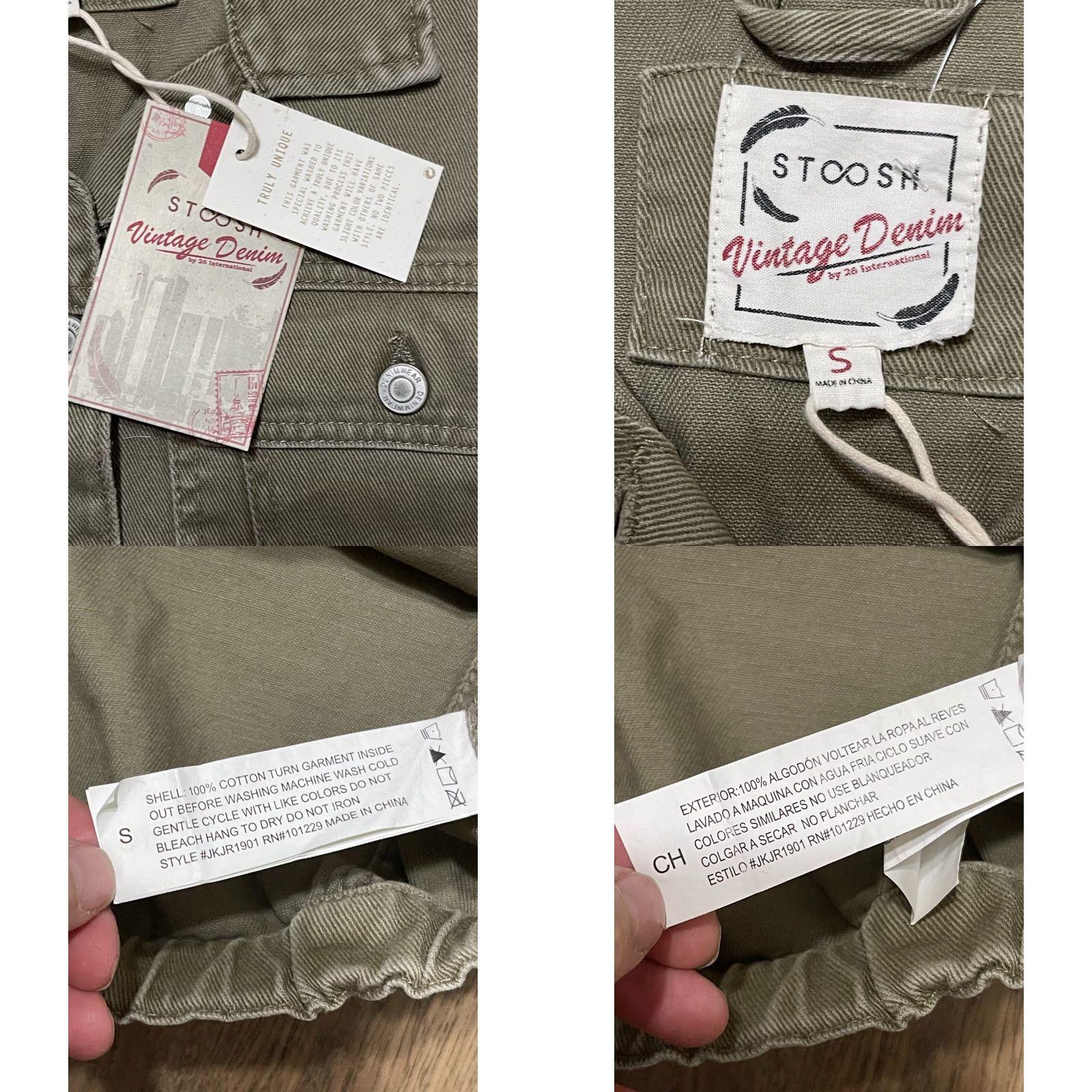 Vintage VINTAGE 26 International Jacket, Women's Size Small, Green, Pockets, NWT, Basic Jacket, Regular, 26 International, Womens, Jacket, Green, Small, NWT Size S / US 4 / IT 40 - 8 Thumbnail