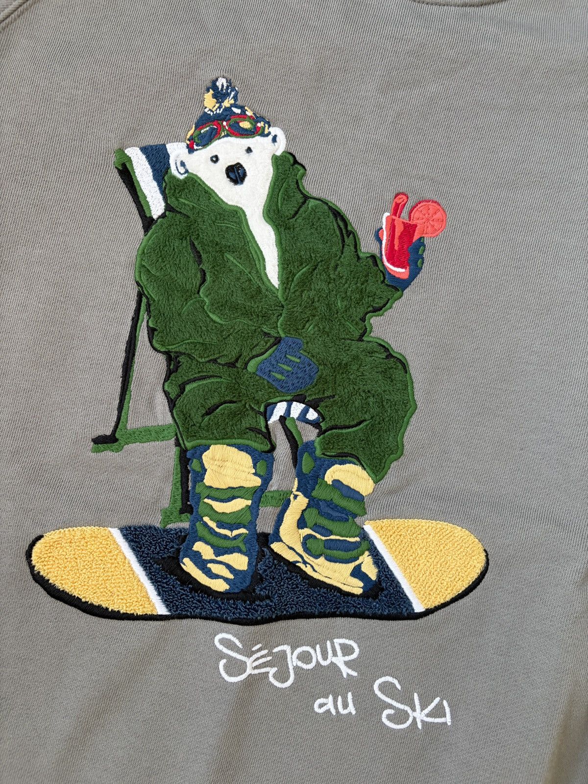 Vision Streetwear Blue Mint Raphael Bear Ski Sweatshirt Size US L / EU 52-54 / 3 - 3 Thumbnail