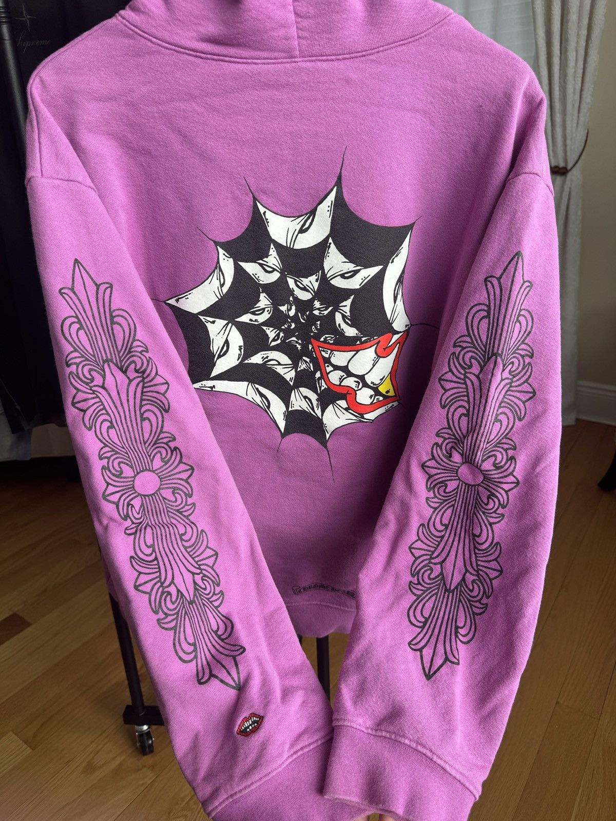 Chrome Hearts Chrome Hearts Matty Boy Web Hoodie 'Purple' Size US XXL / EU 58 / 5 - 4 Thumbnail