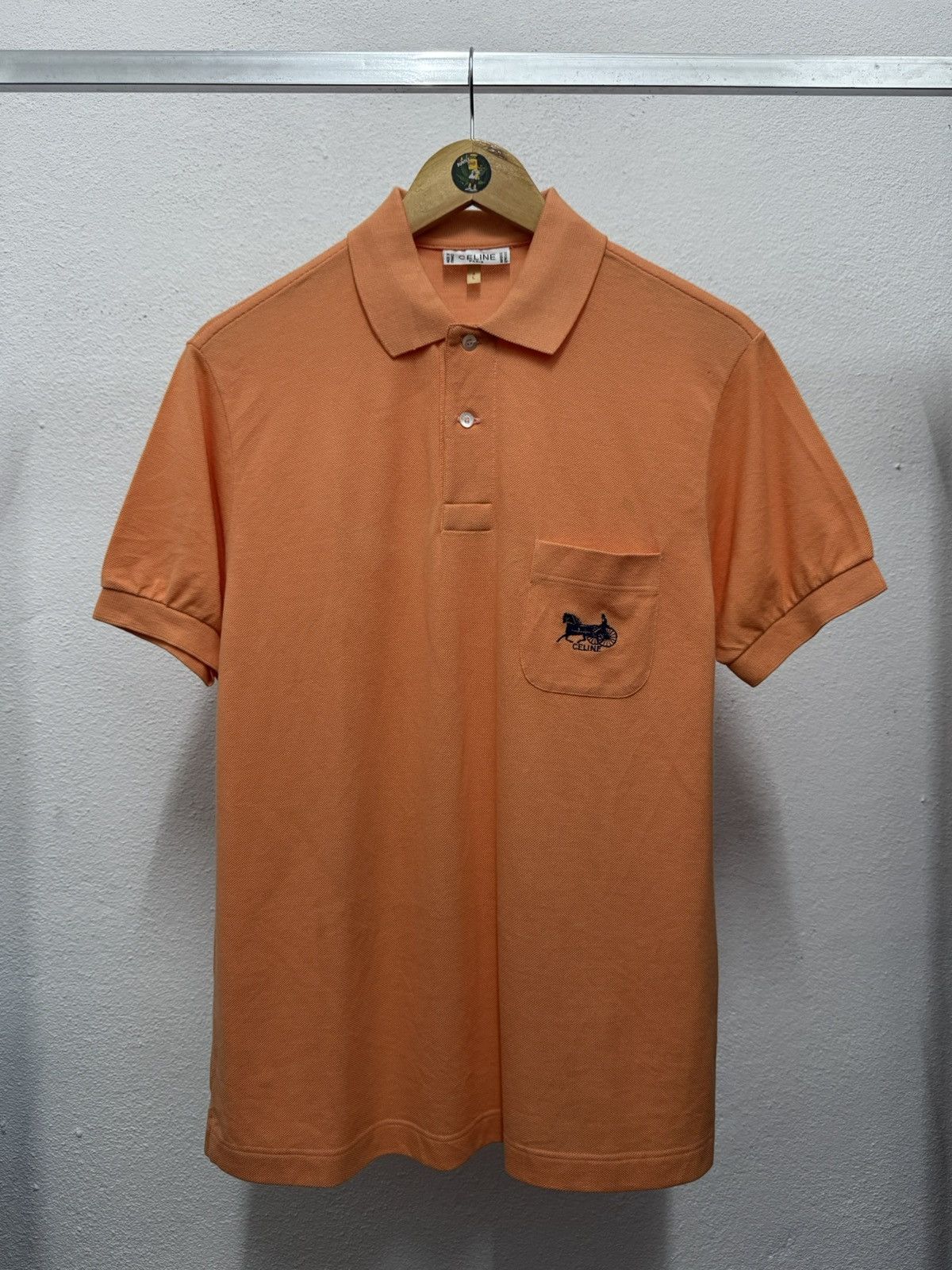 Celine Vintage Celine Embroidery Polos Tee Size US L / EU 52-54 / 3 - 1 Thumbnail