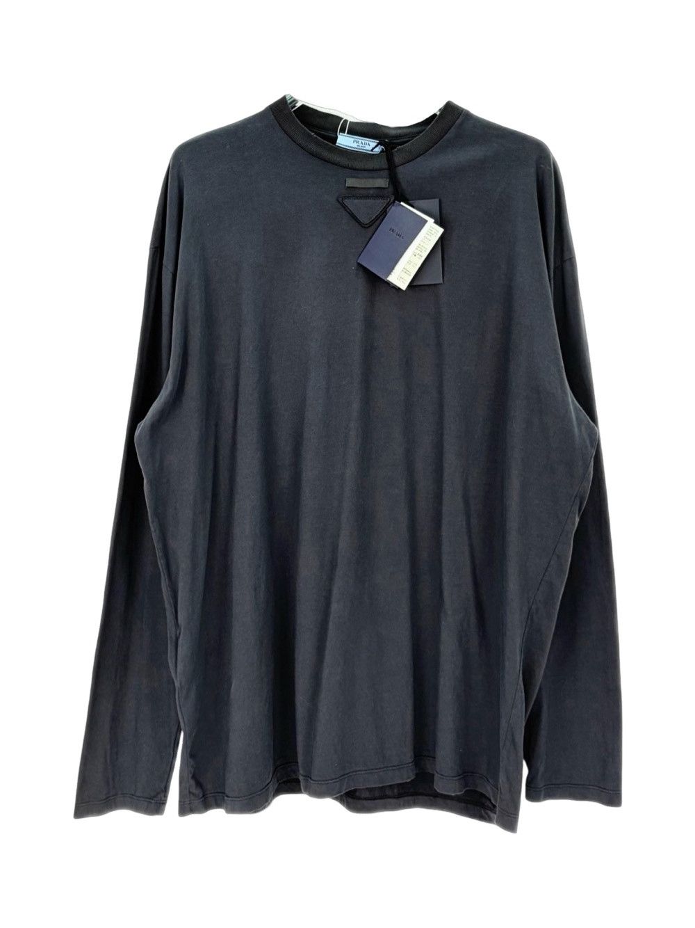 Prada Prada Triangle Logo Long Sleeve T-Shirt Size M Size M / US 6-8 / IT 42-44 - 1 Thumbnail