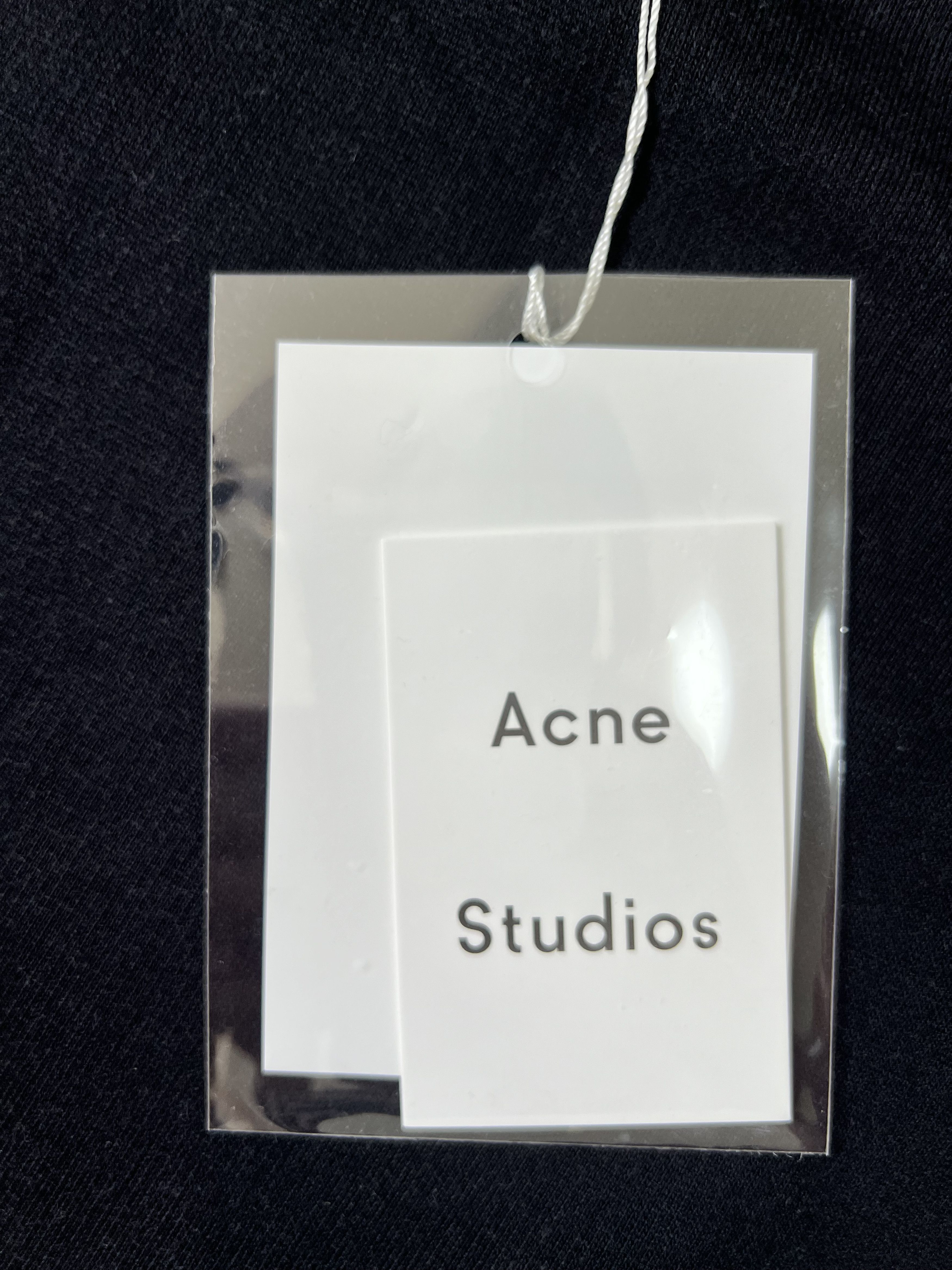 Acne Studios 💚 Acne Studios Black Logo Crewneck Large NEW Size US L / EU 52-54 / 3 - 7 Thumbnail