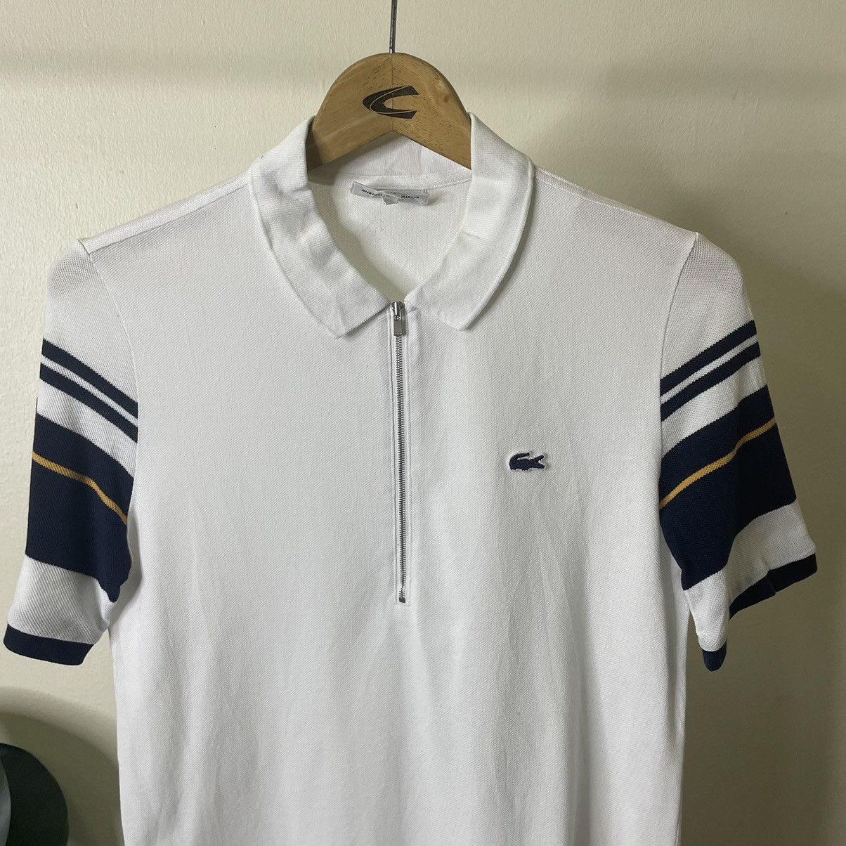 Lacoste Lacoste Quarter Zipper Polo T Shirt Made in France Size US S / EU 44-46 / 1 - 2 Thumbnail