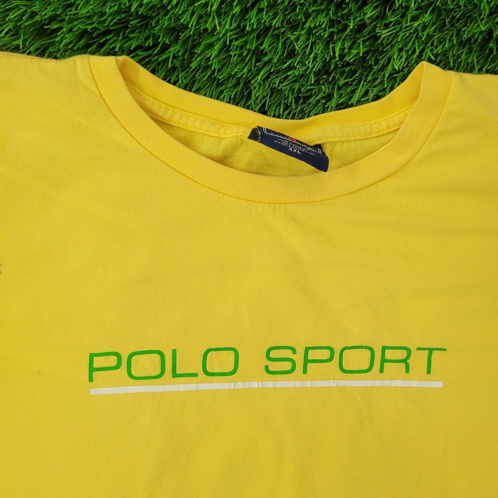 Ralph Lauren VTG Y2K Ralph Lauren POLO Sport Shirt 2XL 27x27 Crop Baggy Size US XXL / EU 58 / 5 - 2 Thumbnail