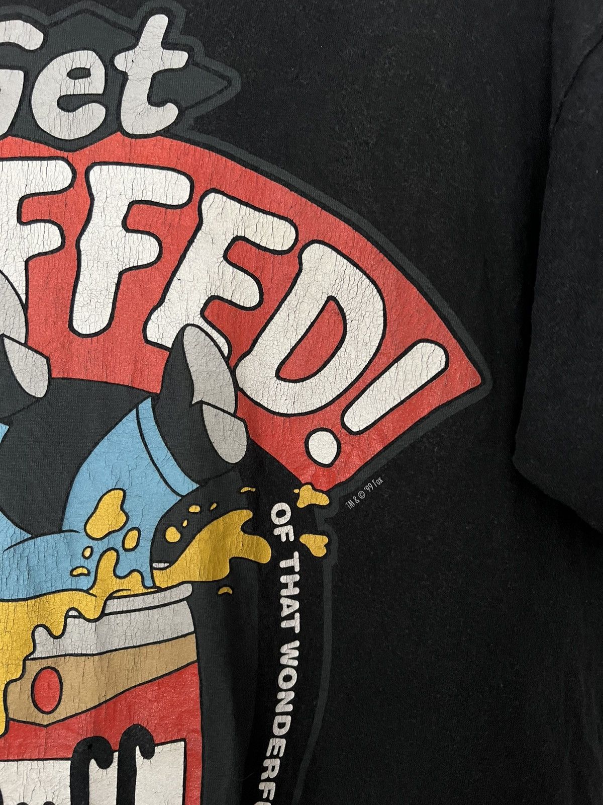 The Simpsons Vintage 1999 The Simpsons Get Duffed Homer Simpson T-Shirt Size US XL / EU 56 / 4 - 5 Thumbnail