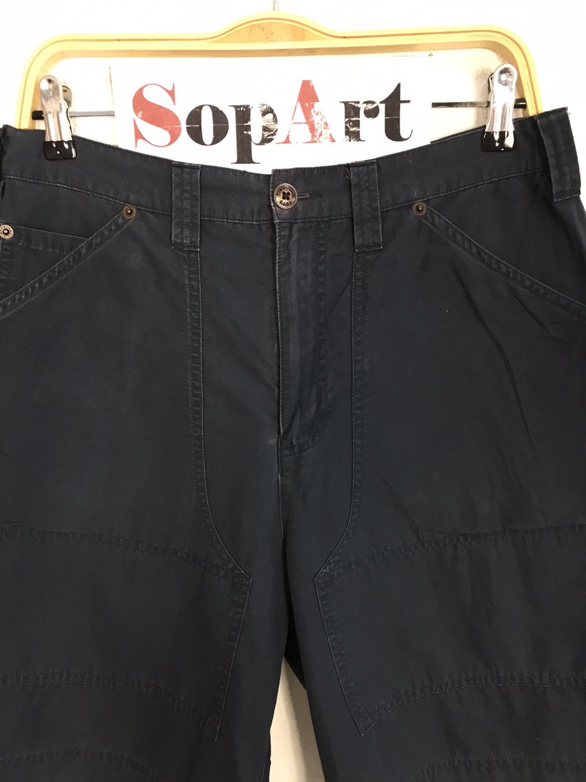 Timberland Vtg Short Pants Timberland Weathergear Carpenter Zipper Size US 31 - 3 Thumbnail