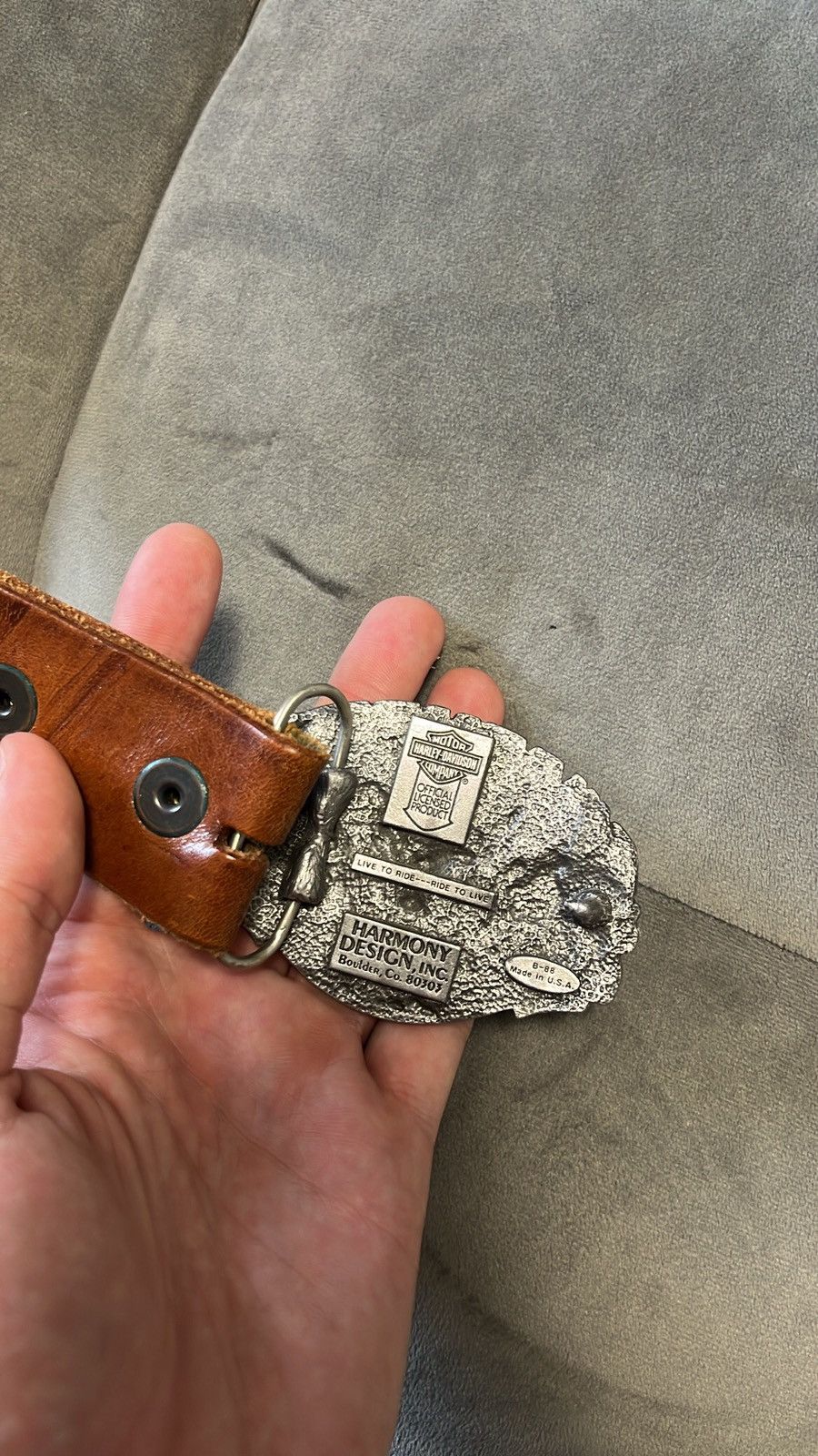 Harley Davidson × Vintage Vintage rare Harley-Davidson metal 3D belt Size ONE SIZE - 4 Thumbnail