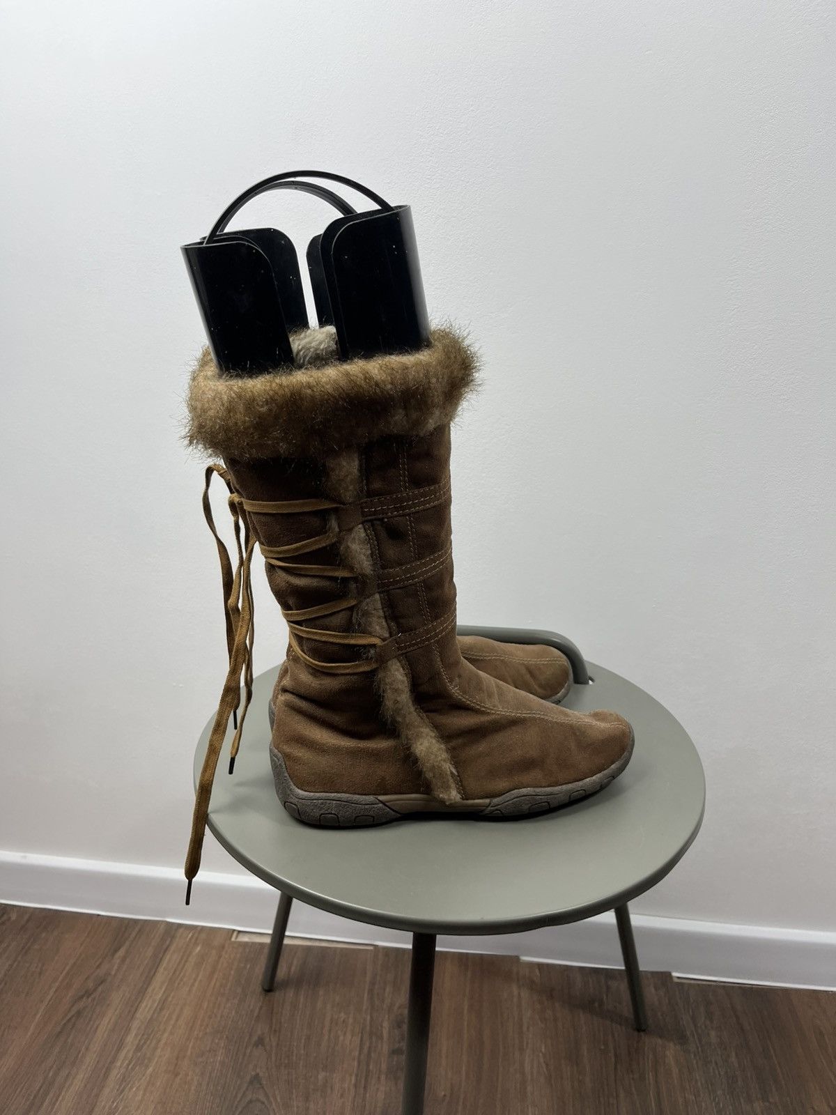Other Brown Suede Faux Fur Winter Boots Size 39 Size US 8.5 / IT 38.5 - 6 Thumbnail