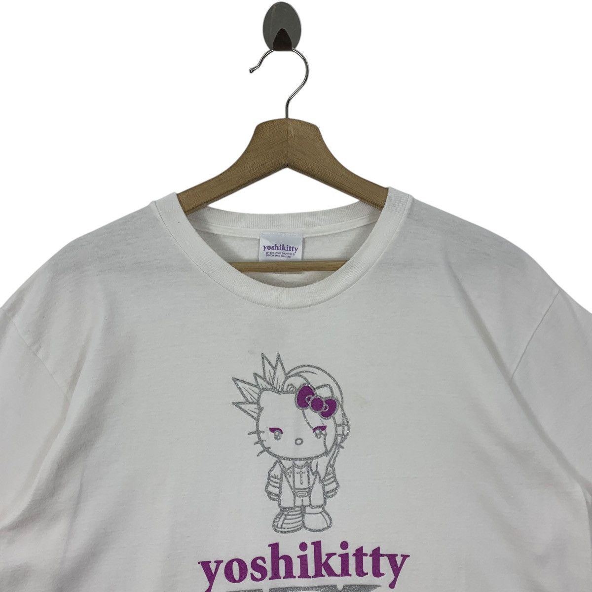 Anime × Band Tees × Vintage Vintage YOSHIKITTY X japan hello kitty cartoon tee shirt Size US XL / EU 56 / 4 - 2 Thumbnail
