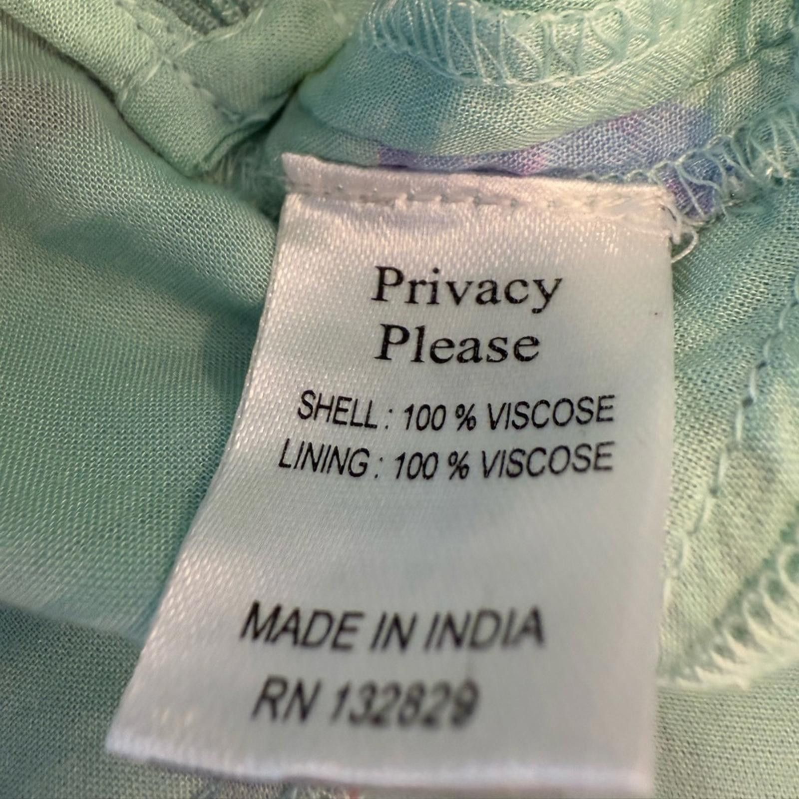 Other Privacy Please Mint Green tropical floral mini skirt SZ SM Size 28" / US 6 / IT 42 - 6 Thumbnail