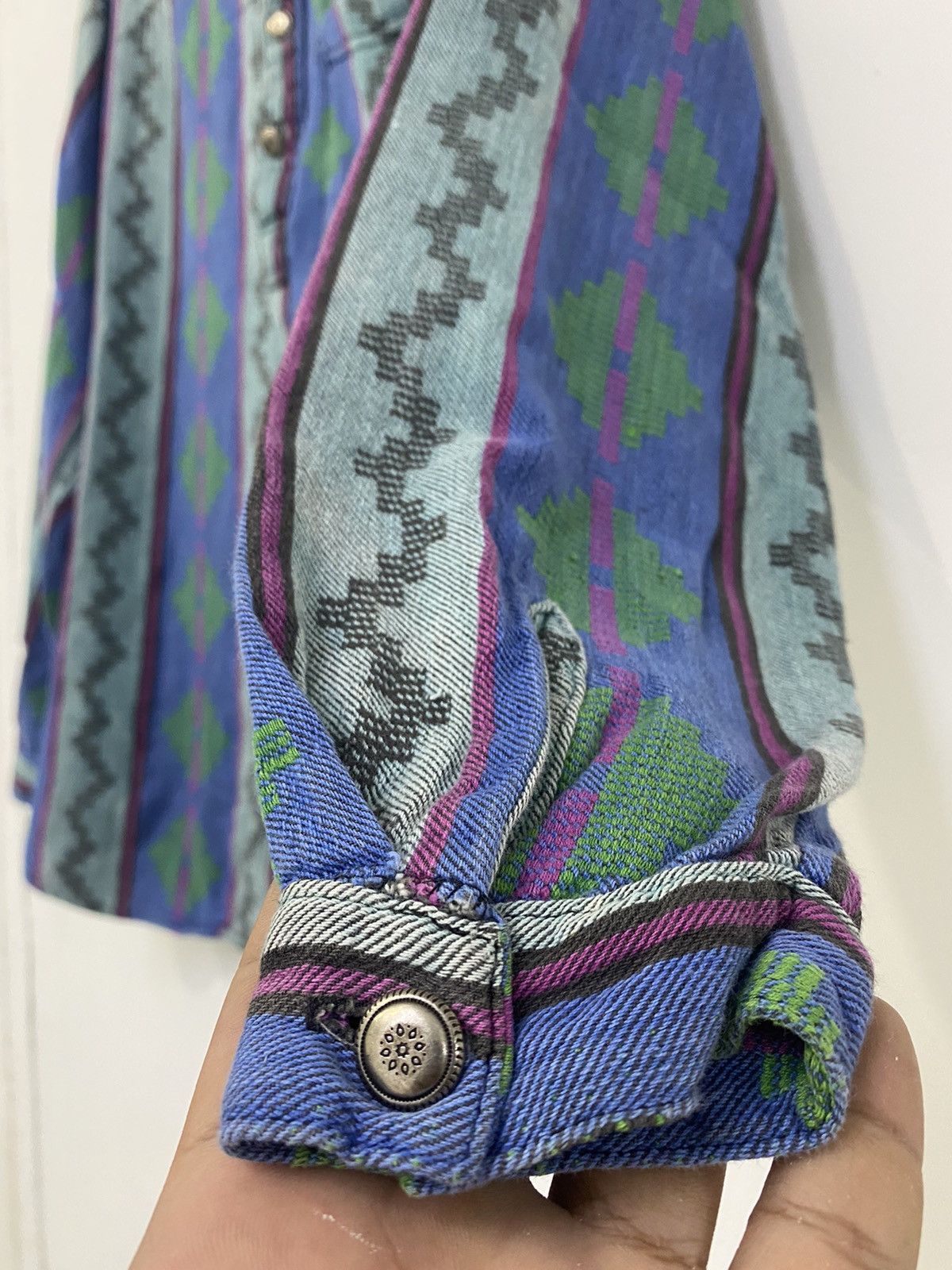 Art Comes First × Native × Vintage NATIVE AMERICAN Half button up by ALLEN WAH Size US S / EU 44-46 / 1 - 4 Thumbnail