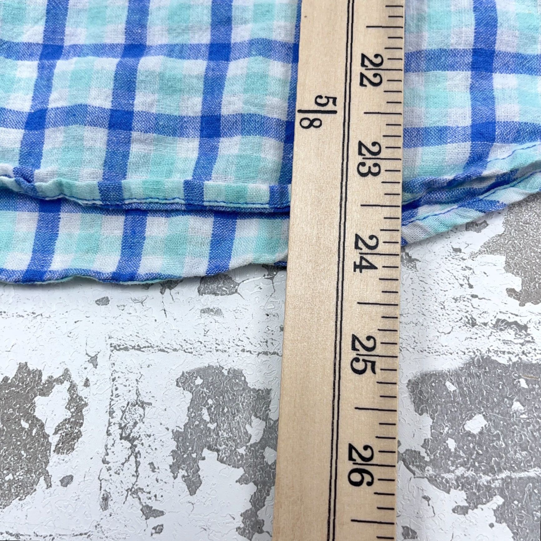Vineyard Vines Vineyard Vines Shirt Women 2 Blue Linen Plaid Half Button Up Dress Ladies Top Size XS / US 0-2 / IT 36-38 - 6 Thumbnail
