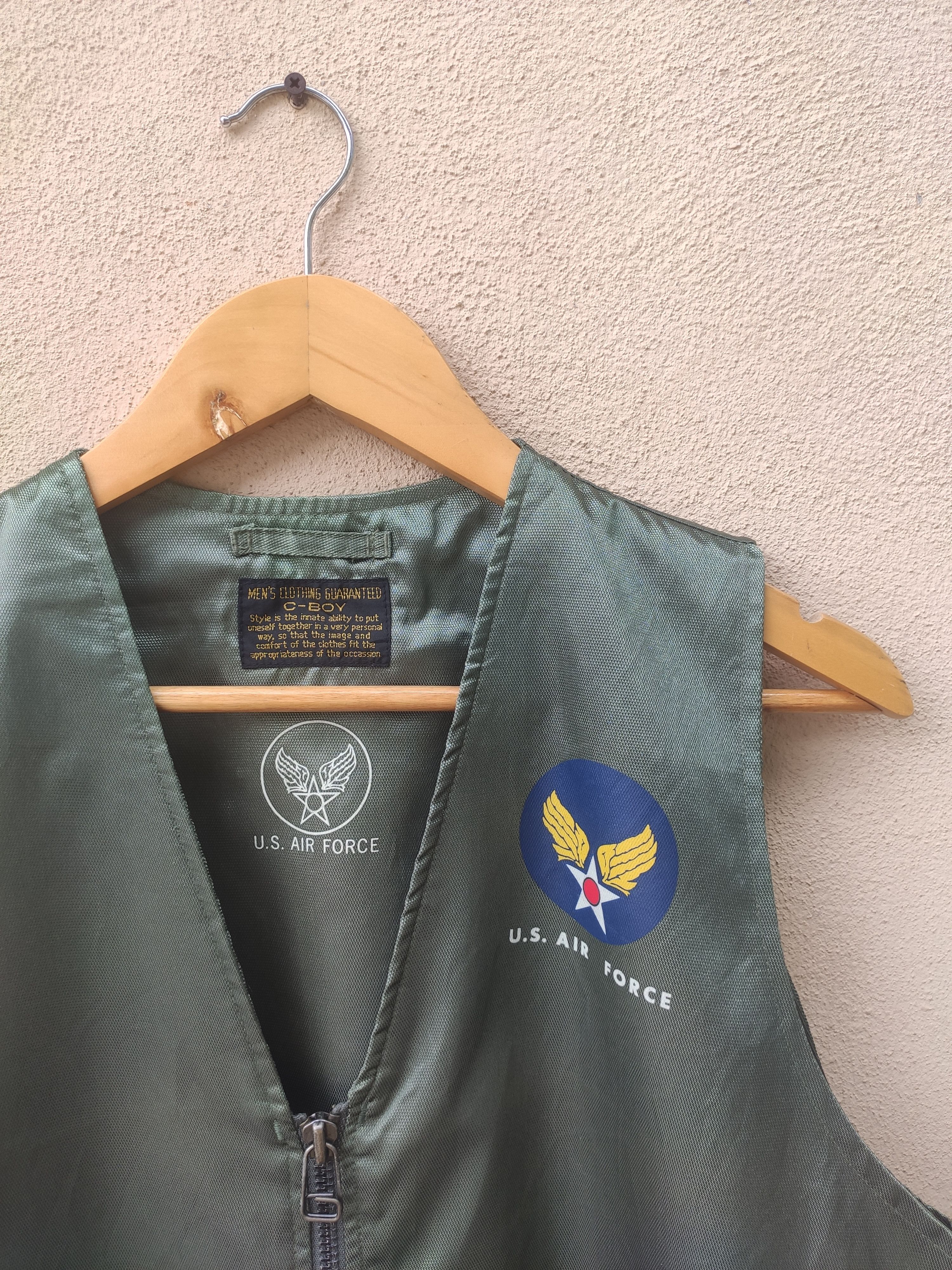 Avirex 🔥 Vintage US Air Force vest tactical jacket Size US M / EU 48-50 / 2 - 6 Thumbnail