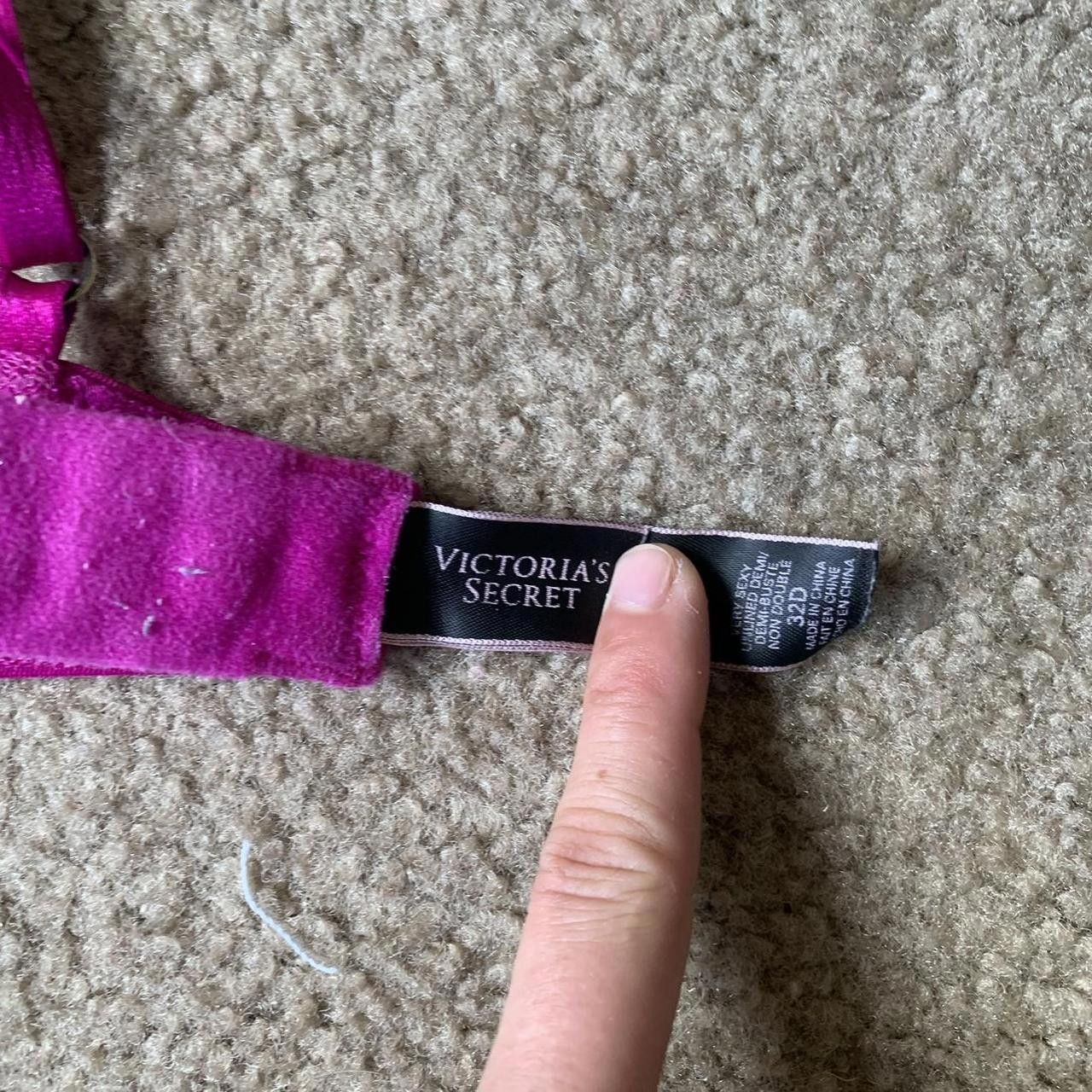Designer Victorias Secret Hot Pink Lace Size ONE SIZE - 3 Thumbnail