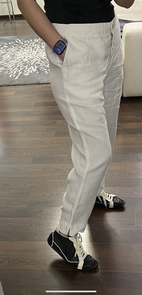 OSKA Oska Pants Linen White Size 4 Size 32" / US 10 / IT 46 - 1 Thumbnail