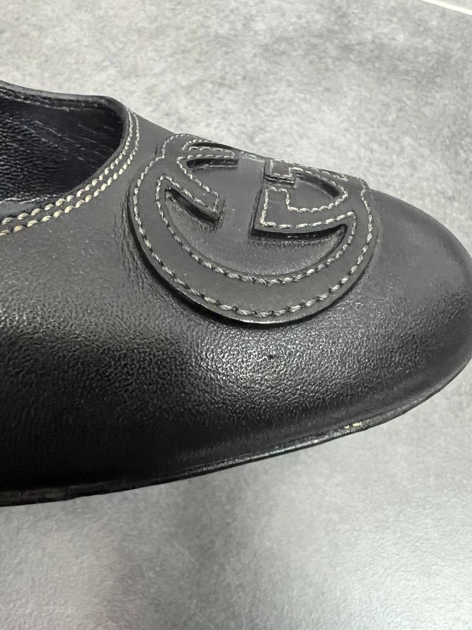 Gucci Gucci GG Soho Logo Leather Pump Heels Size US 10 / IT 40 - 3 Thumbnail