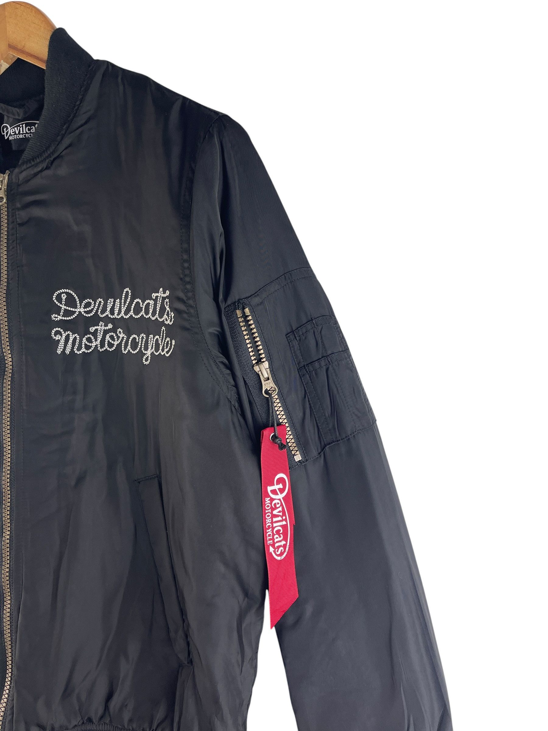 Japanese Brand Devilcats Motorcycle MA-1 Bomber Jacket Streetwear Biker Size US M / EU 48-50 / 2 - 9 Thumbnail