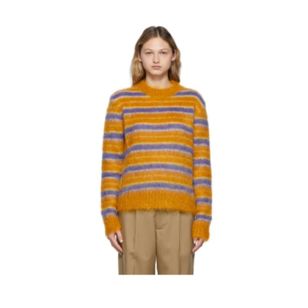 Marni o1y1125 Crewneck Sweater in Multicolor Size L / US 10 / IT 46 - 1 Thumbnail