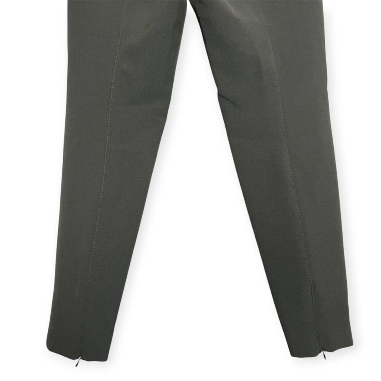 St. John St. John Black Pintuck High Rise Tapered Trousers Size 10 Size 32" / US 10 / IT 46 - 9 Thumbnail