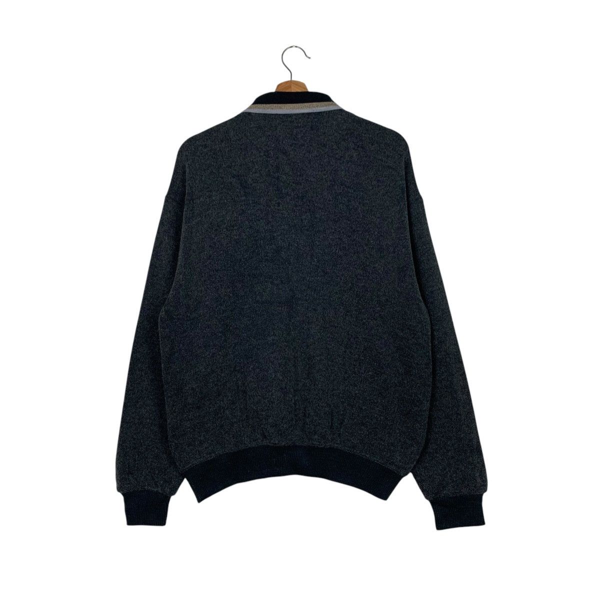 Vintage 90's CLAUDIO VALENTINO Half Button Sweatshirt #2524-C114 Size US L / EU 52-54 / 3 - 14 Thumbnail