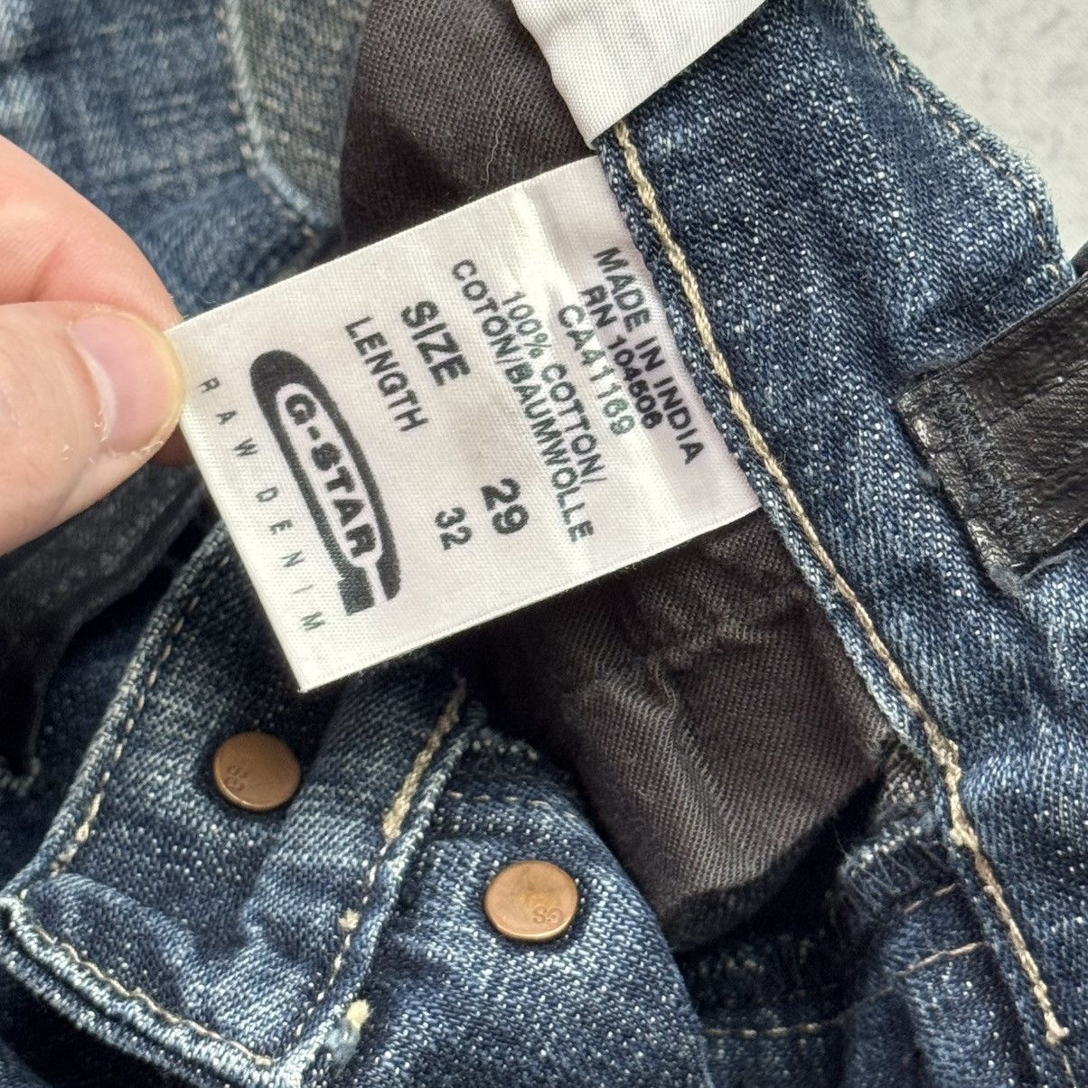 G-Star Vintage G Star Raw Elwood Workwear Distressed Jeans Leather Size US 31 - 9 Thumbnail