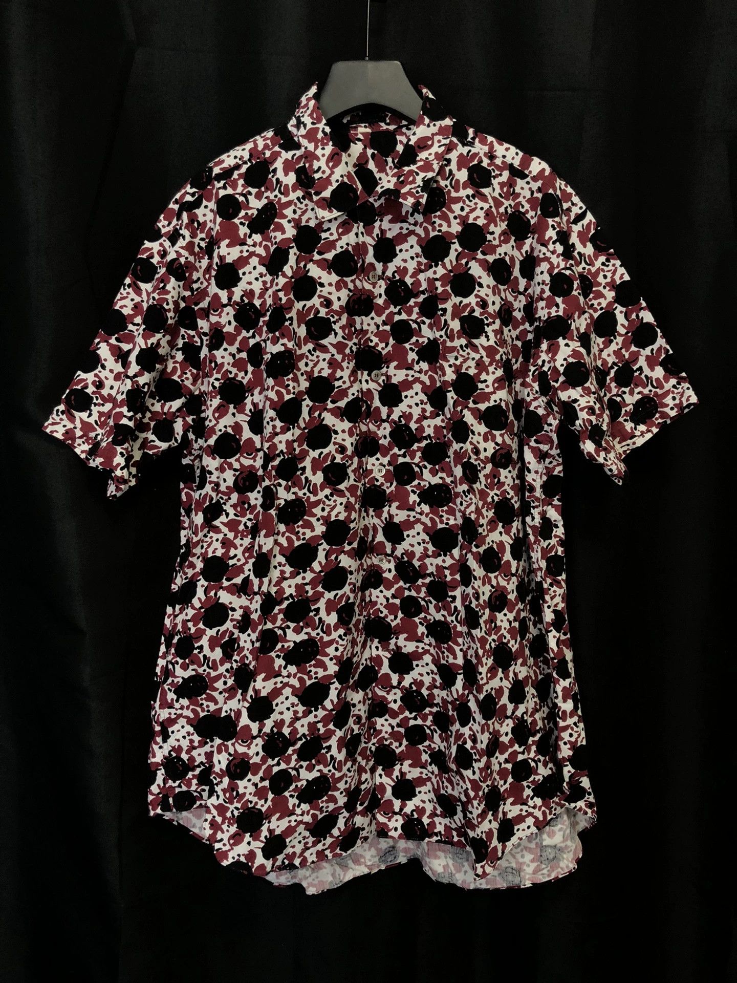 Yohji Yamamoto Yohji Yamamoto 90s Oversized Floral Shirt Black/Red/White Size US M / EU 48-50 / 2 - 1 Thumbnail