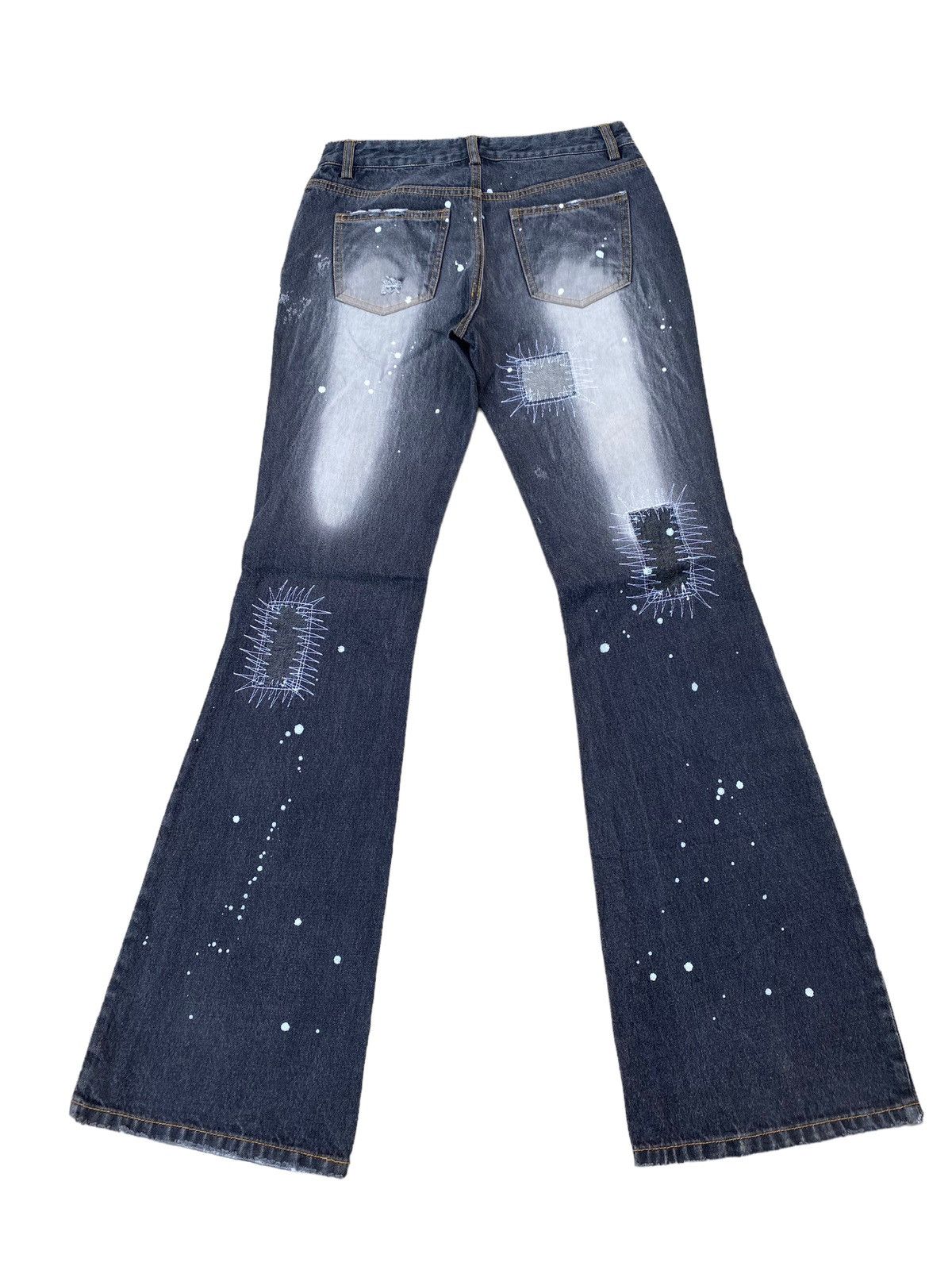 Japanese Brand Pavarotti Patchwork Design Flare Pant Size 27" / US 4 / IT 40 - 2 Thumbnail