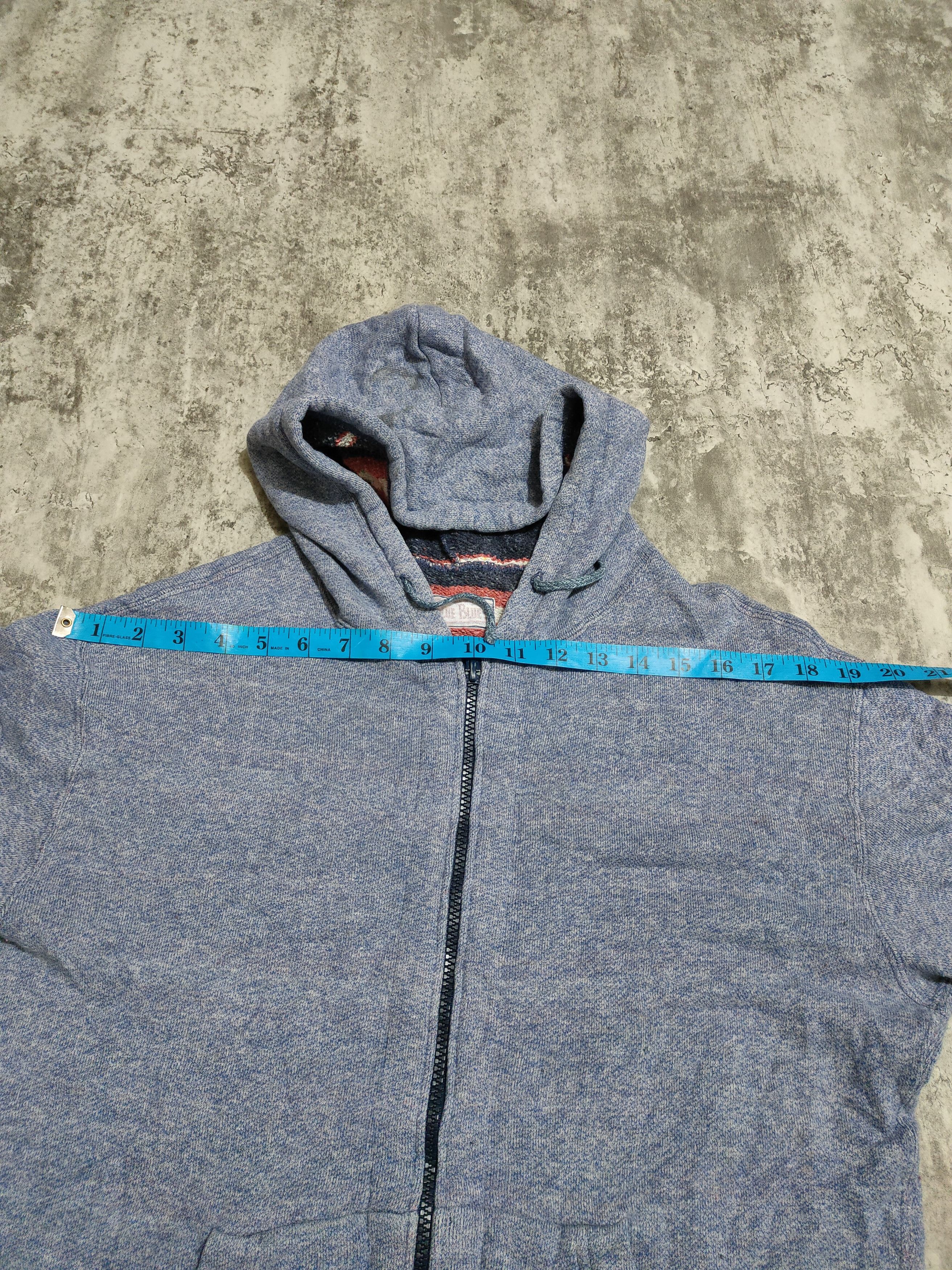 Blue Blue Japan × Japanese Brand × Vintage 🔥 Vintage Blue Blue Japan Recycle fiber zip Hoodie Size US L / EU 52-54 / 3 - 12 Thumbnail