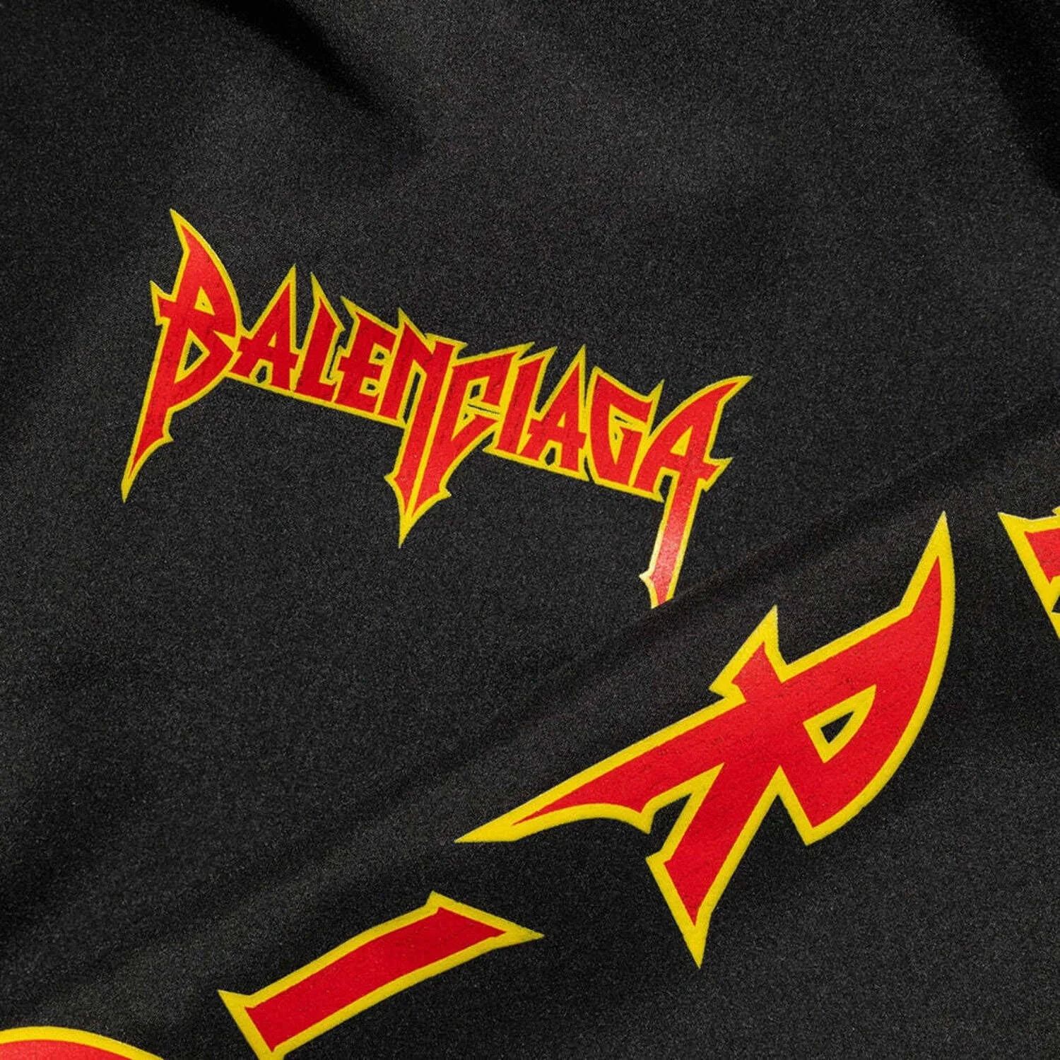 Balenciaga o1mle0724 Metal Logo Windbreaker in Black Size US M / EU 48-50 / 2 - 2 Thumbnail